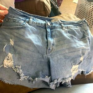 Ripped Jean shorts